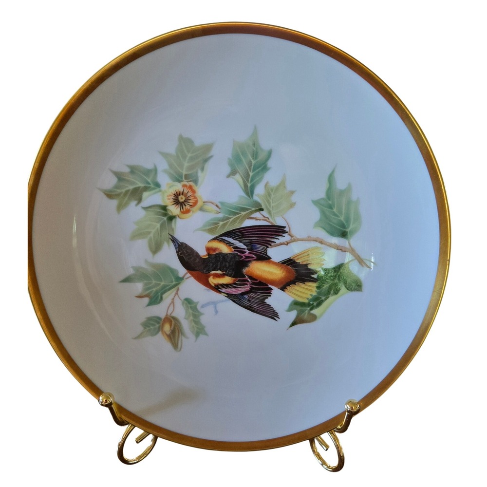 Hutschenreuther Selb Audubon Baltimore Oriole Plate Bavaria Germany Pasco Bird